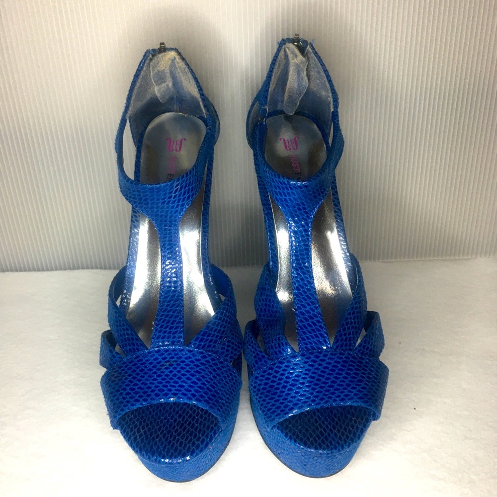 Blue Platform heels